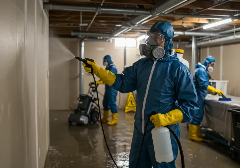 Basement Sanitization and Antimicrobial Treatment process in Stamford, CT